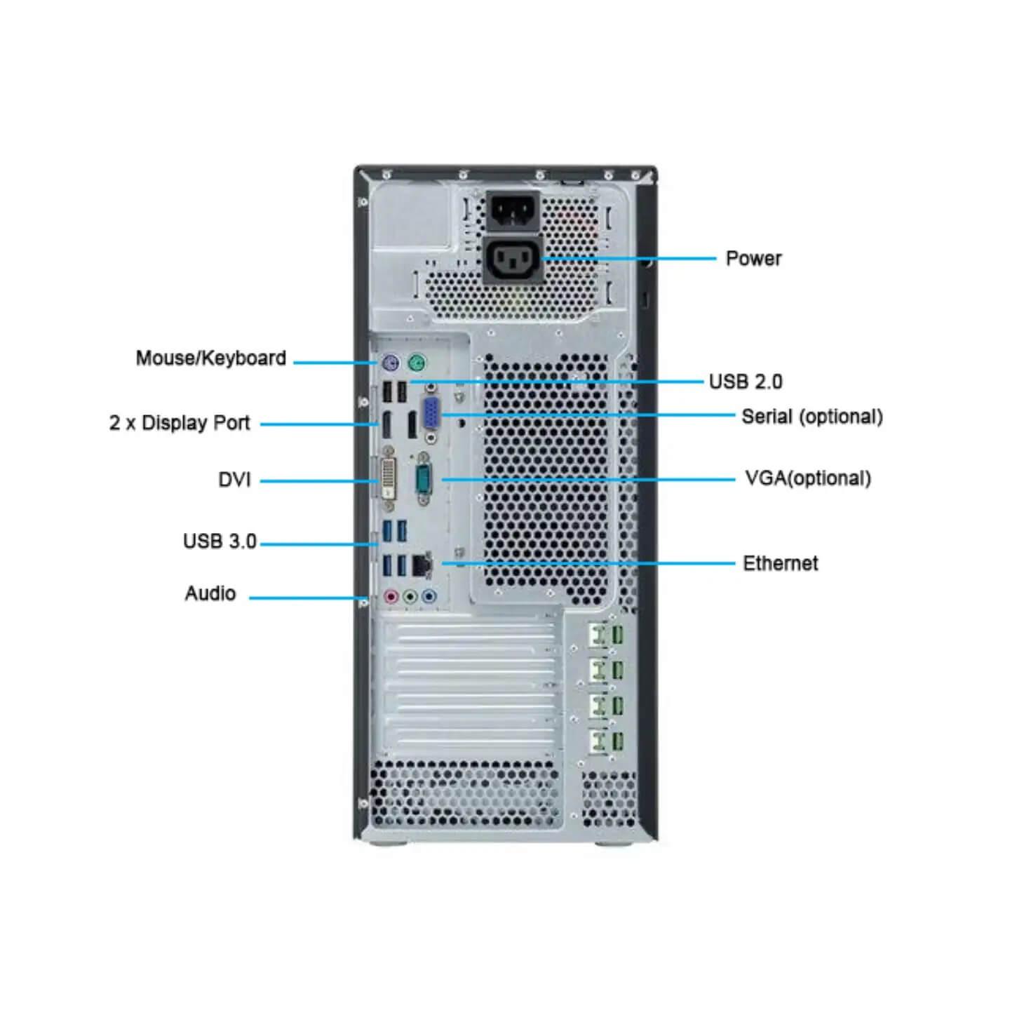 Fujitsu P758 Tower core i5 8GB 256GB SSD computer ricondizionato desktop
