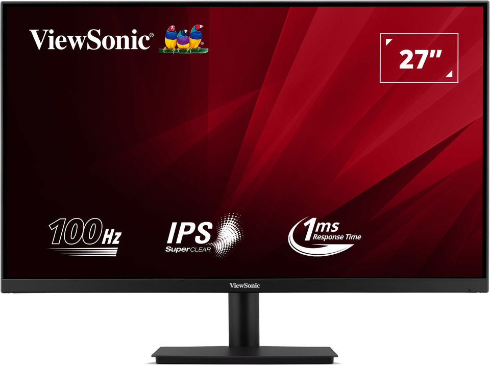 ViewSonic Monitor Desktop 27" VA270-H-2 27” Full HD 100Hz Monitor with Fast 1ms Response Time
