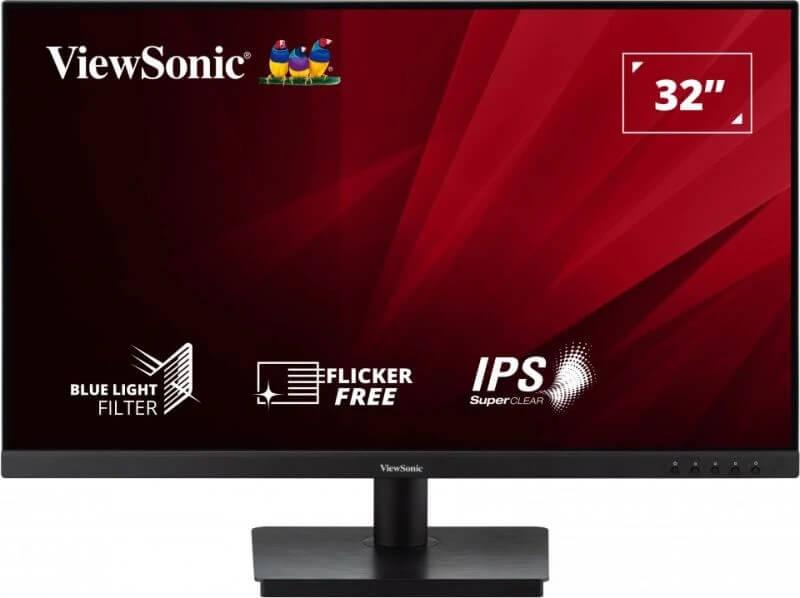 ViewSonic Monitor Desktop 32" VA3209-2K-MHD QHD con Altoparlanti Integrati Nuovo