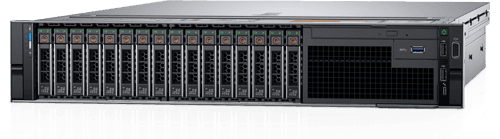 DELL POWEREDGE R740 8 x SFF Server ricondizionato 2 x 16 Core Gold 6130 25MB cache 256gb GB DDR4 ECC REG - 2x1.2TB 12GB/s SAS HDD , PERC HBA 330, 2X PSU