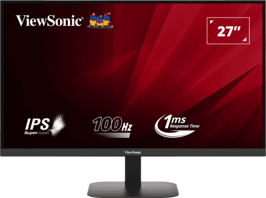 ViewSonic Monitor Desktop 27" VA2708-2K-HD QHD Monitor with Fast 1ms Response Time