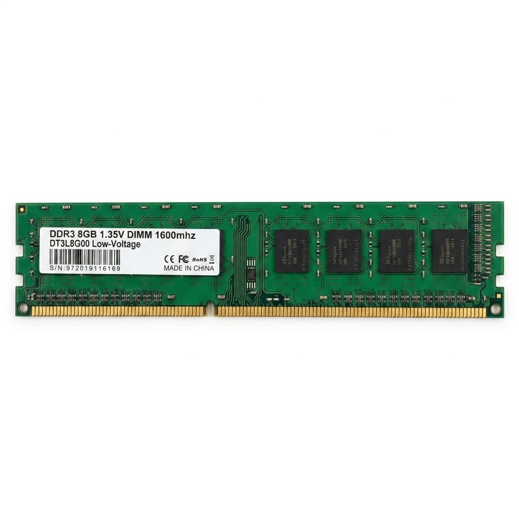Memoria RAM 8GB DDR3L 1600MHz PC3L-12800 DIMM (1.35V / 1.5V) per PC Fisso