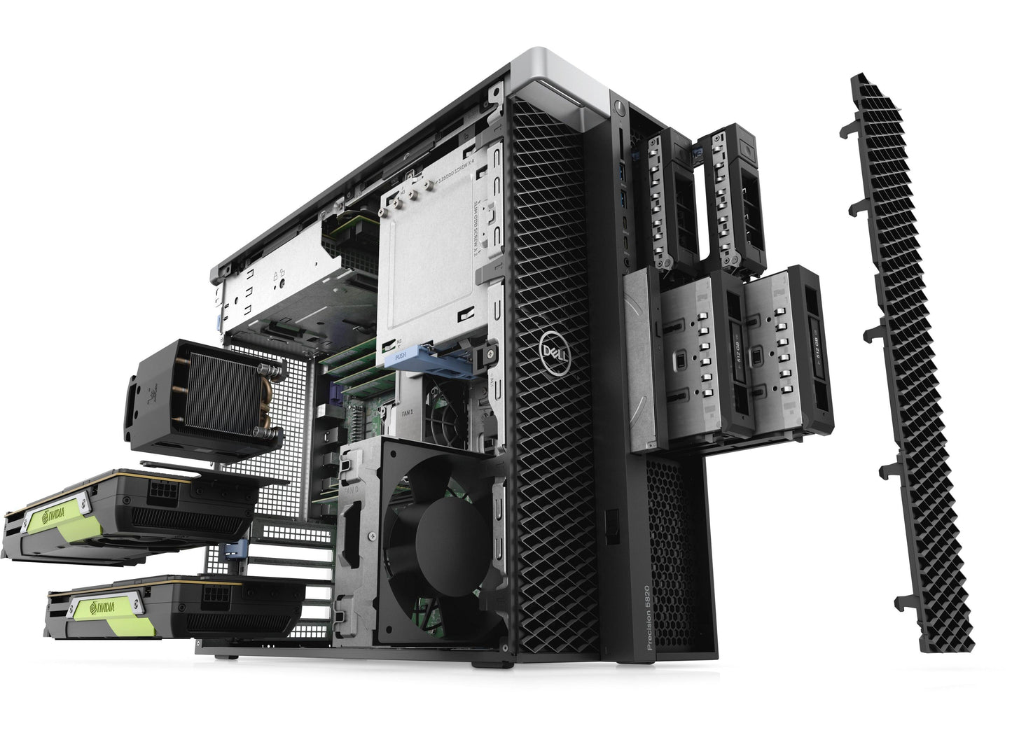 DELL T5820 Workstation ricondizionata Xeon W-2125 64GB RAM ddr4 512GB SSD DVD NVIDIA RTX 4000