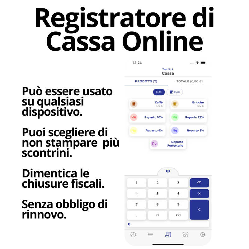 Cassa Digitale scontrini online Software per scontrini senza cassa