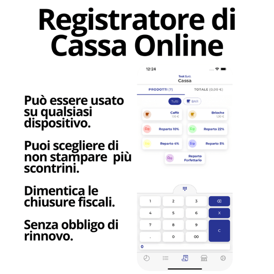 Cassa Digitale scontrini online Software per scontrini senza cassa